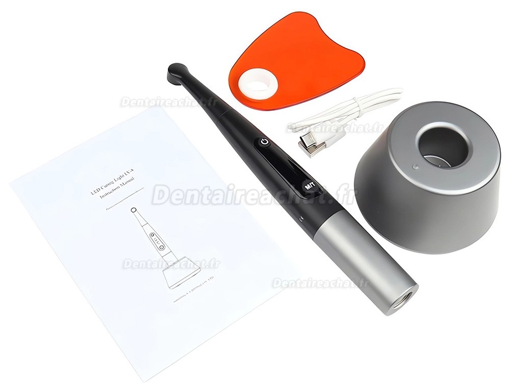 Lampe &agrave; polym&eacute;riser dentaire sans fil LED 2200 mW/cm&sup2; polym&eacute;risation en 1 seconde